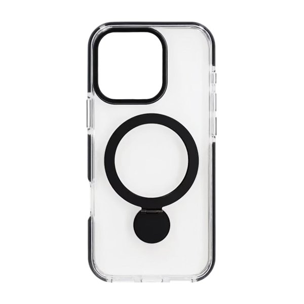 iPhone 16 Pro Max Kuoret Sormusteline MagSafe Musta