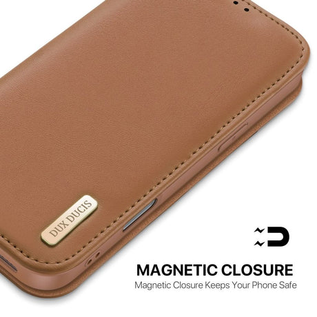 Dux Ducis iPhone 17 Pro Max/iPhone 18 Pro Max Kotelo Hivo Series Ruskea