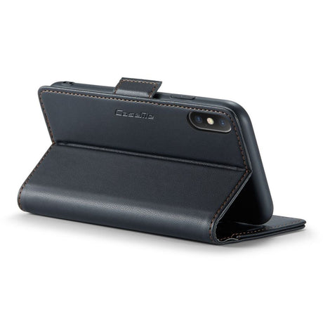 CaseMe iPhone Xs Max Kotelo 023 Series Musta