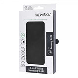 Essentials Samsung Galaxy S24 FE Kotelo 2-in-1 Vegaaninahka Musta