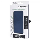 Essentials Samsung Galaxy S24 FE Kotelo 2-in-1 Vegaaninahka Sininen
