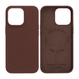 Rvelon iPhone 13 Pro Silikonikuori MagSafe Ruskea