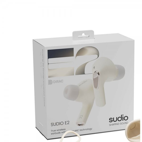 Sudio E2 Langattomat In-Ear TWS ANC -kuulokkeet, Chalk