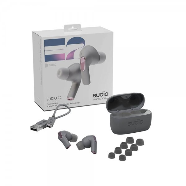 Sudio E2 Langattomat Kuulokkeet In-Ear TWS ANC Slate Grey