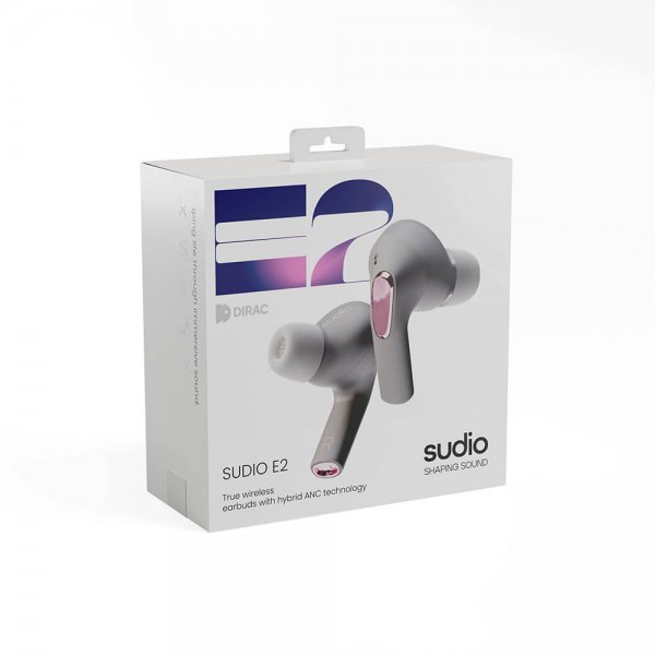 Sudio E2 Langattomat Kuulokkeet In-Ear TWS ANC Slate Grey