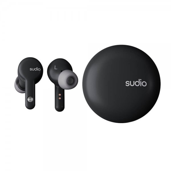 Sudio A2 True Wireless ANC -nappikuulokkeet, musta