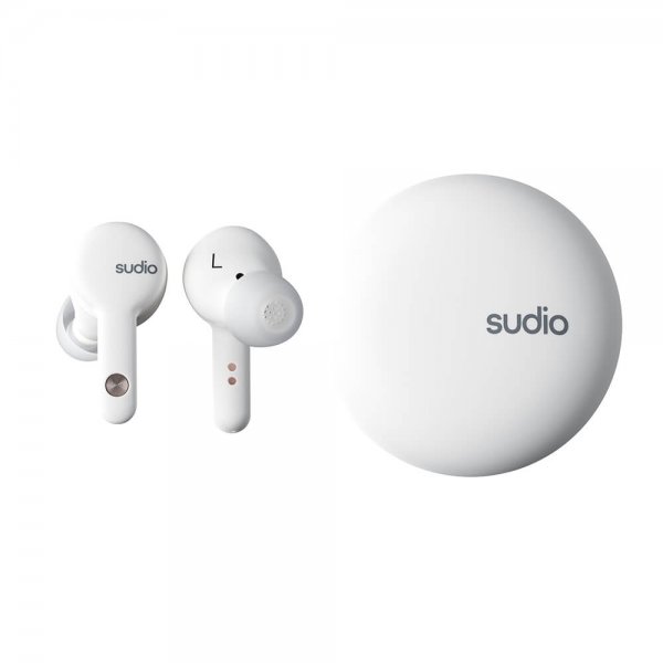 Sudio A2 True Wireless ANC -nappikuulokkeet, valkoinen