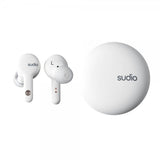 Sudio A2 True Wireless ANC -nappikuulokkeet, valkoinen