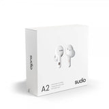 Sudio A2 True Wireless ANC -nappikuulokkeet, valkoinen