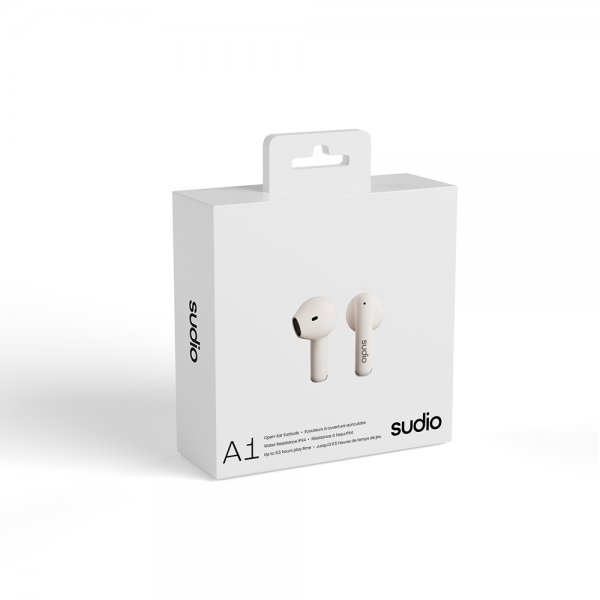 Sudio A1 In-Ear TWS -nappikuulokkeet, valkoinen