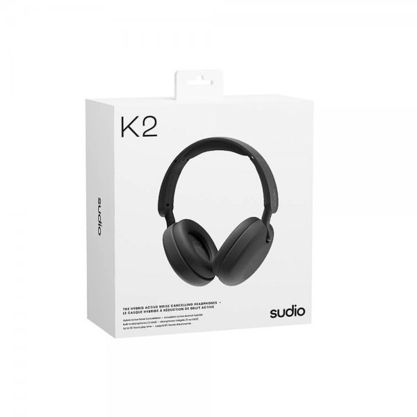 Sudio K2 Wireless ANC Over-Ear -kuulokkeet, musta