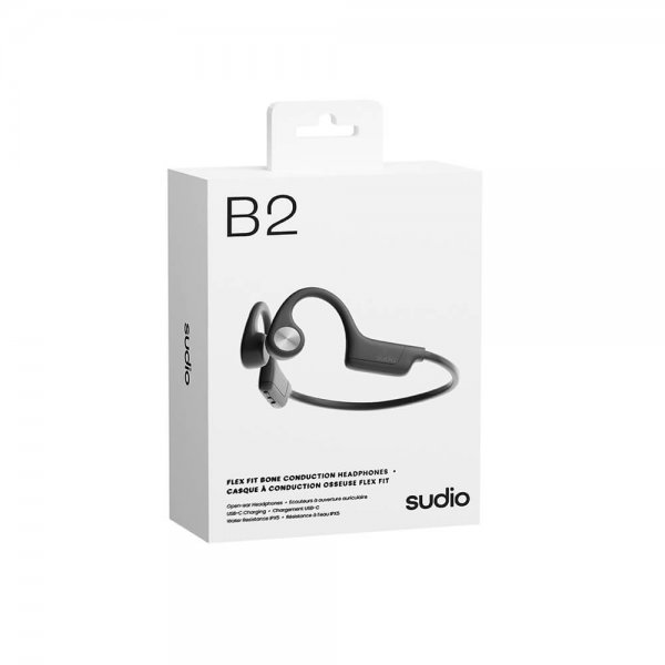 Sudio Luujohtokuulokkeet Bone Conduction B2 Langaton Musta