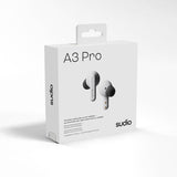 Sudio langattomat kuulokkeet A3 Pro ANC Fog White