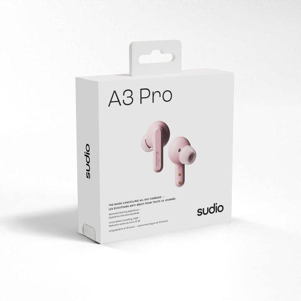 Sudio Langattomat kuulokkeet A3 Pro ANC Blush Pink