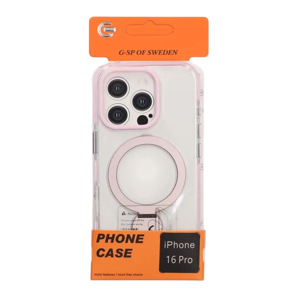 iPhone 16 Pro Kuori Sormusteline MagSafe Pinkki