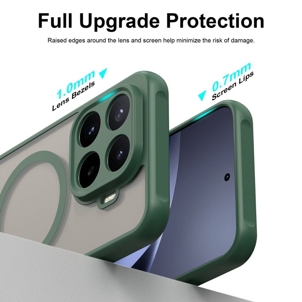 Xiaomi 17T Pro Kuori Pesty MagSafe Vihreä