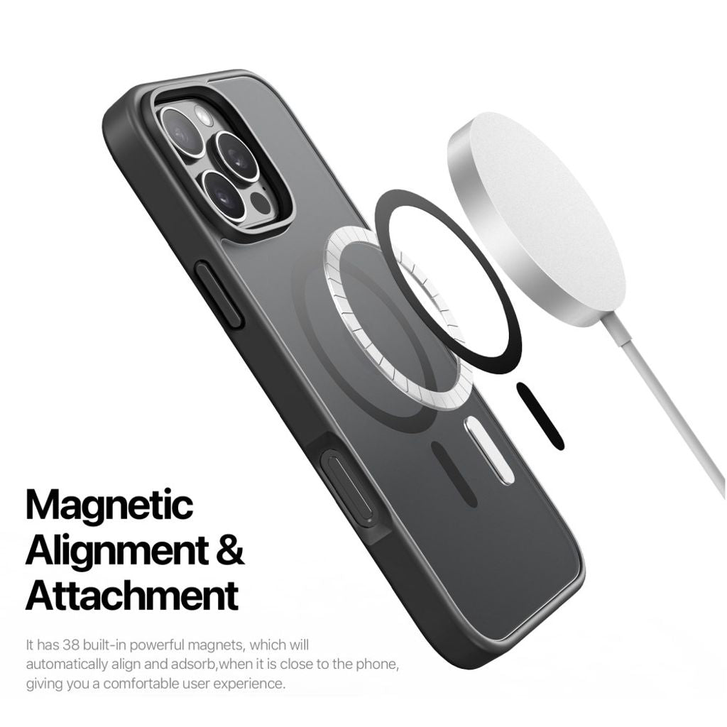 Dux Ducis iPhone 16 Pro Kuori Yind Series MagSafe Musta