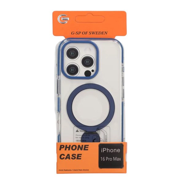 iPhone 16 Pro Max Kuori Rengasjalusta MagSafe Sininen