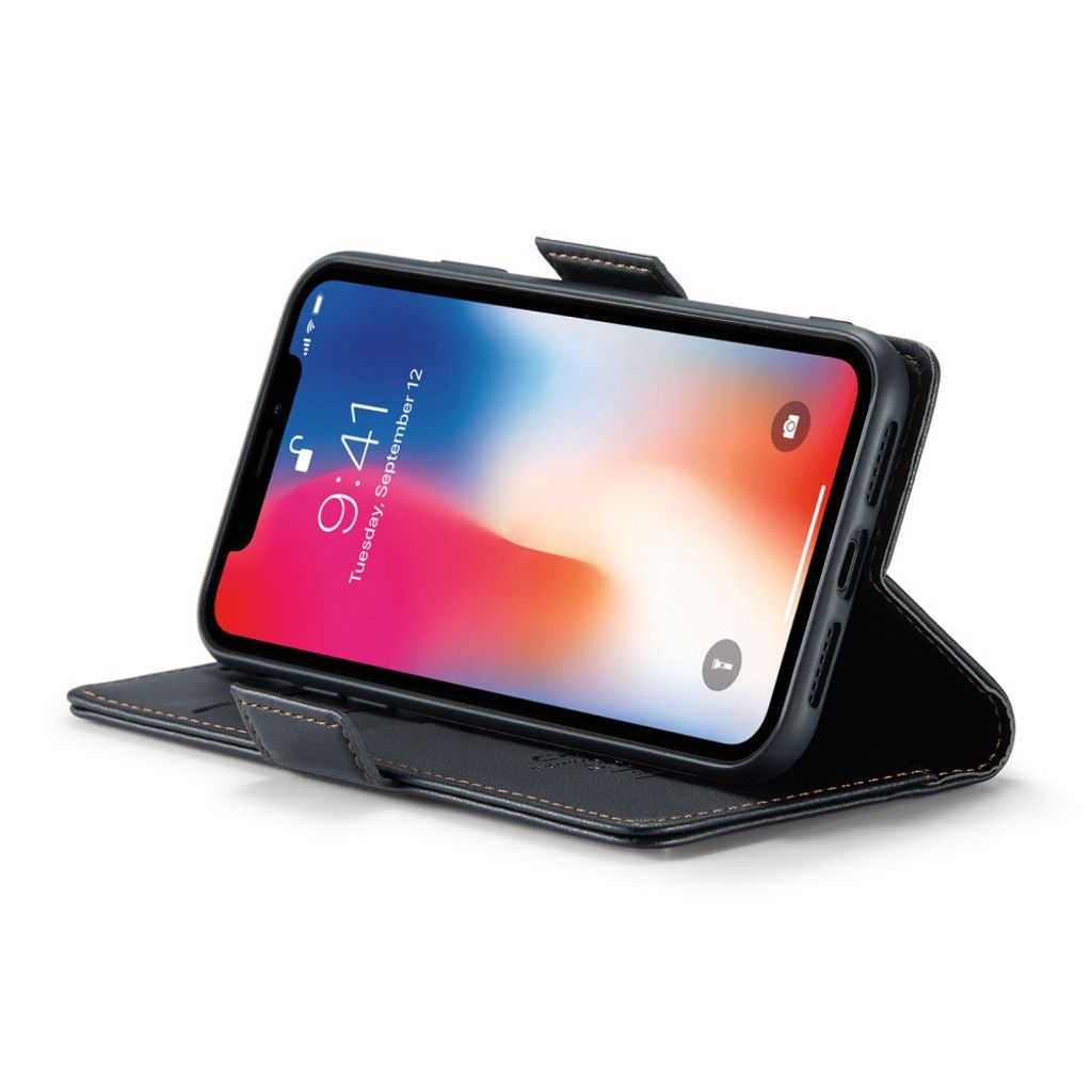 CaseMe iPhone Xs Max Kotelo 023 Series Musta