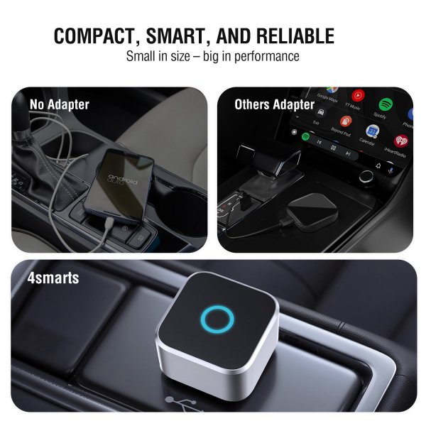 4smarts 2-in-1 Langaton Apple CarPlay/Android Auto Adapterit