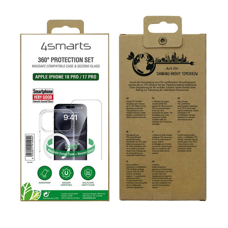 4smarts iPhone 17 Pro/iPhone 18 Pro 360-suojaussetti