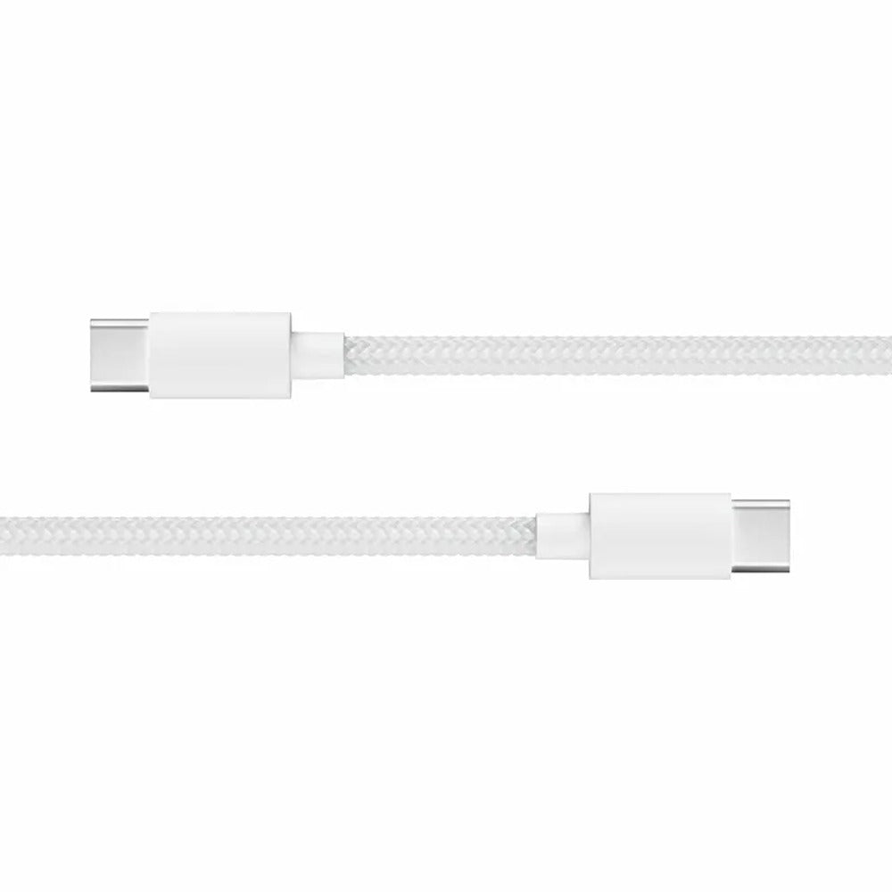 X2O 65 W Dual Slim -kotilaturisarja USB-C/C GaN 1,5 m, valkoinen