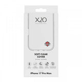 X2O iPhone 17 Pro Max Kuori Soft Clear Cover Läpinäkyvä