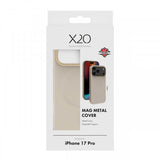 X2O iPhone 17 Pro -kuori Mag Metal Kulta