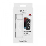 X2O iPhone 17 Pro Mag Clear läpinäkyvä kuori