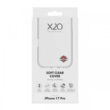 X2O iPhone 17 Pro -kuori Soft Clear Cover Läpinäkyvä