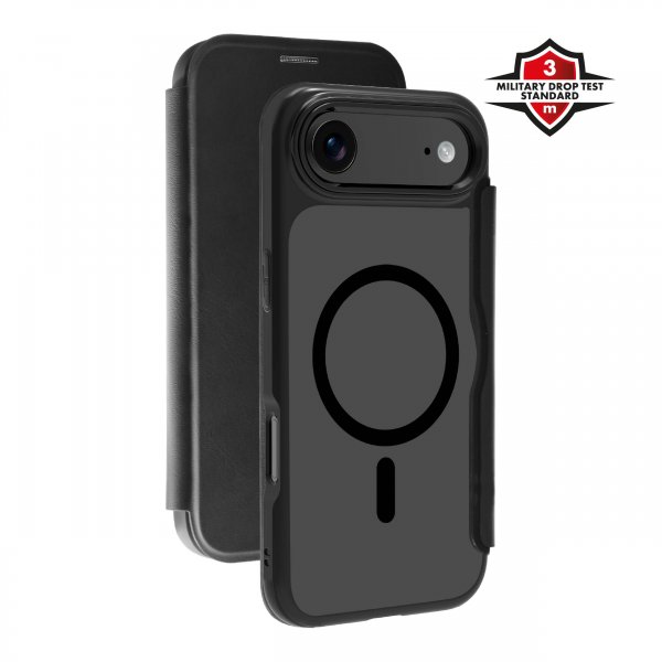 X2O iPhone Air -kotelo Mag Wallet Musta