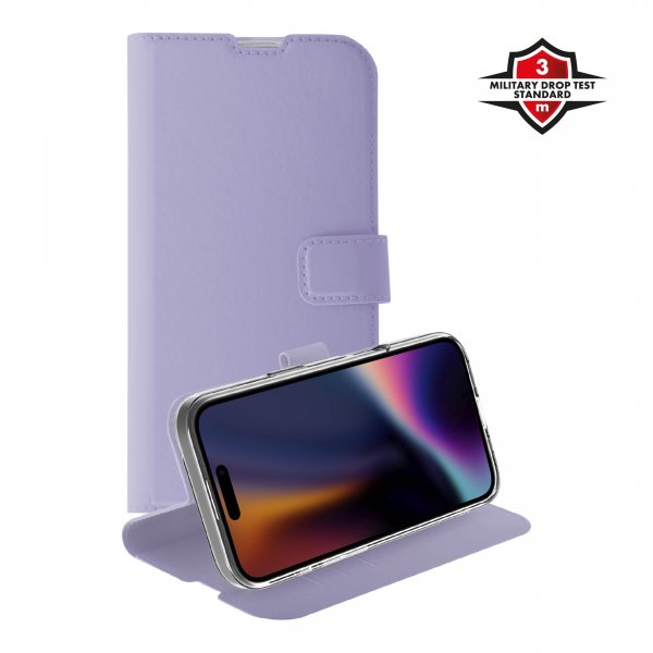 X2O iPhone 17 Classic Wallet Lavender -suojakotelo
