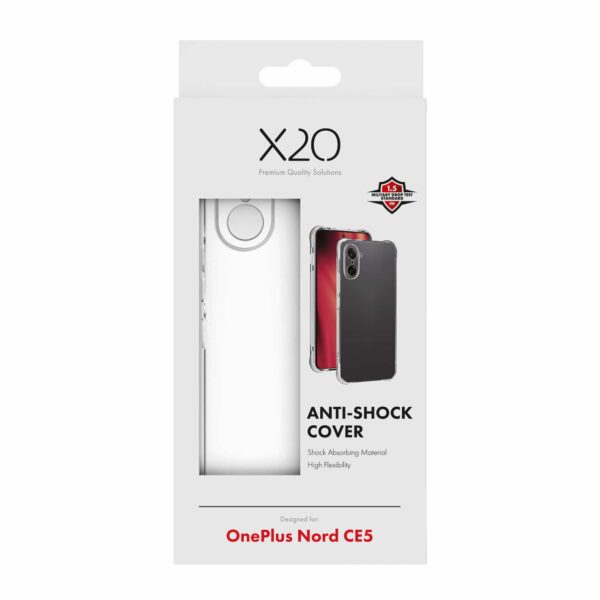 X2O OnePlus Nord CE5 Kuoret Anti-Shock Läpinäkyvä