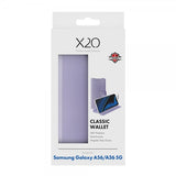 X2O Samsung Galaxy A36/Galaxy A56 Kotelo Classic Wallet Lavender