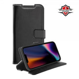 X2O iPhone 16e/17e Kotelo Classic Wallet Musta
