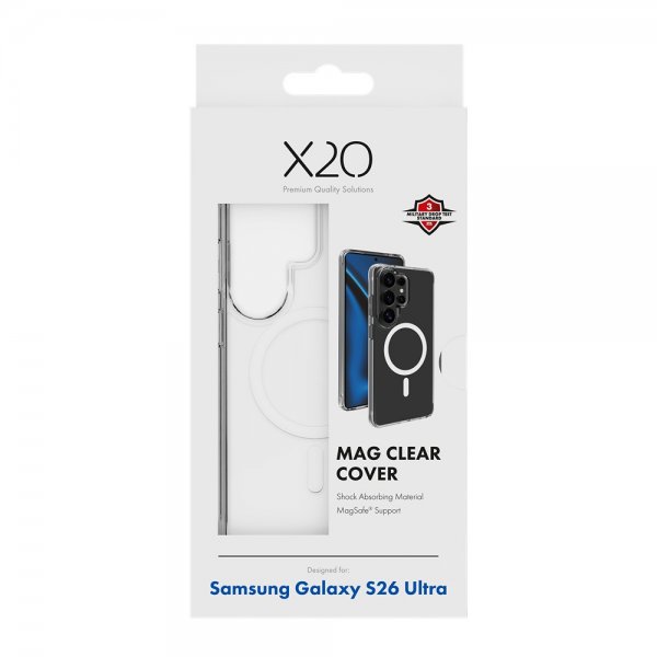 X2O Samsung Galaxy S26 Ultra Kuoret Mag Clear Läpinäkyvä