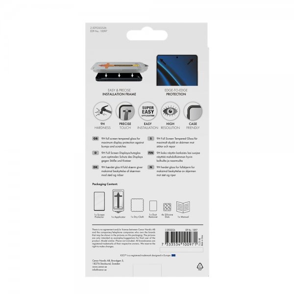 X2O Samsung Galaxy S26 Näytönsuoja Koko näyttö