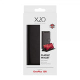 X2O OnePlus 15R Kotelo Classic Wallet Musta