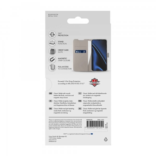 X2O Samsung Galaxy A57 Kotelo Classic Wallet Greige