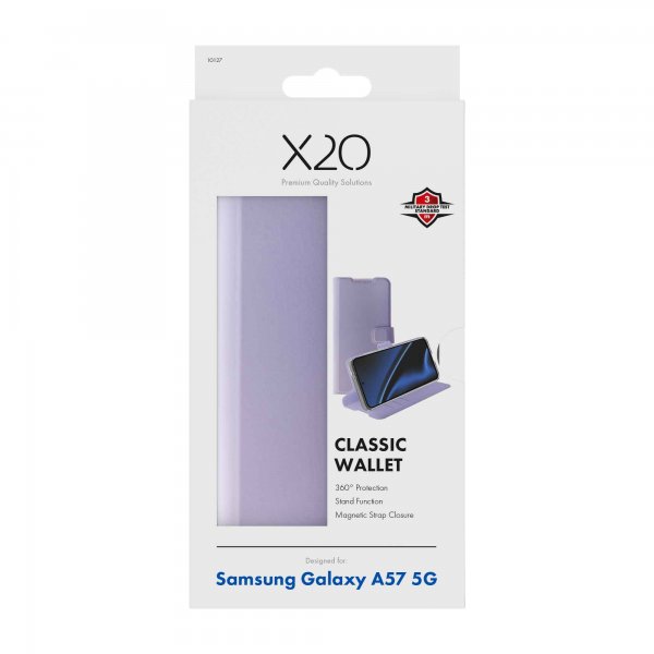 X2O Samsung Galaxy A57 Kotelo Classic Wallet Lavender