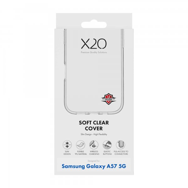 X2O Samsung Galaxy A57 Kuori Soft Clear Cover Läpinäkyvä