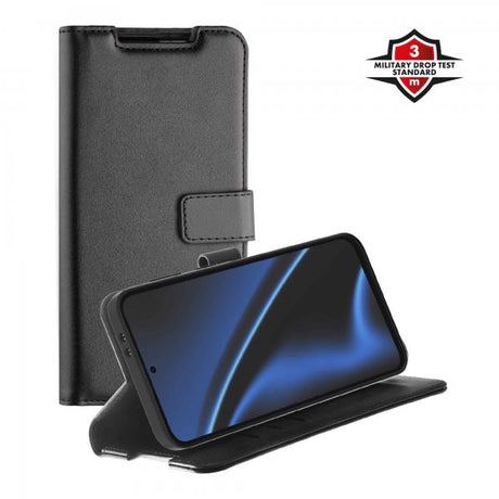 X2O Samsung Galaxy A37 -suojakotelo, Classic Wallet, musta