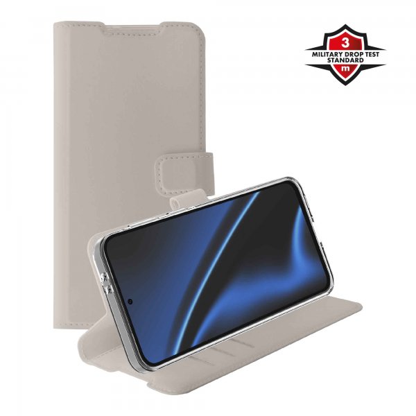 X2O Samsung Galaxy A37 -suojakotelo Classic Wallet Greige