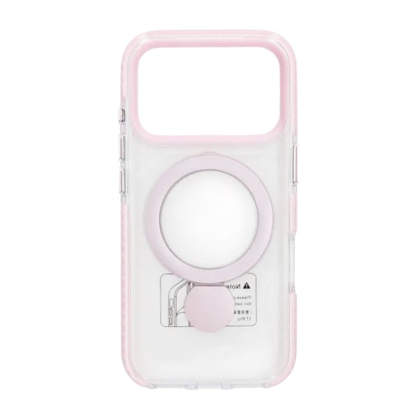 iPhone 17 Pro Max Kuori Sormusteline MagSafe Pinkki