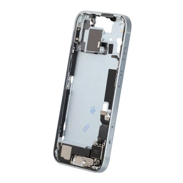 Keskirunko pikkutarvikkeineen iPhone 15 - Puhelimelle - Sininen OEM