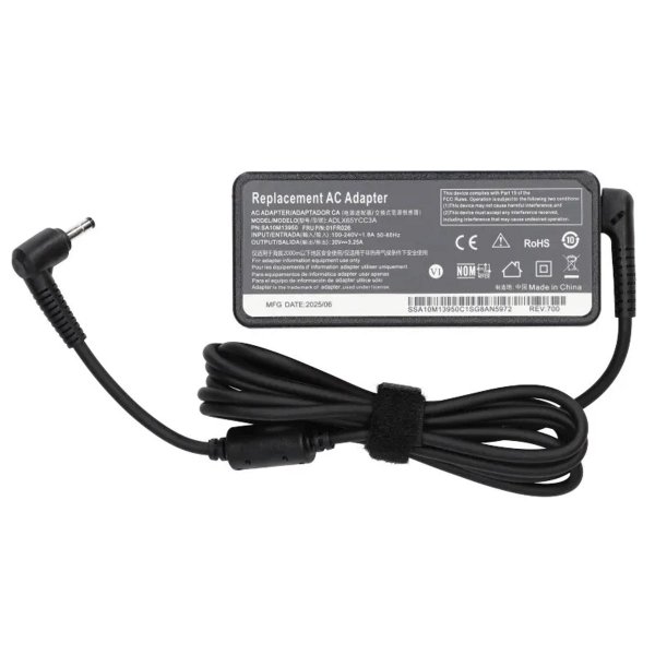 Verkkolaite Laturi Lenovo 65W 20V 4.0×1.7 mm