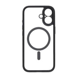 iPhone 17 Kuori Kamerareuna MagSafe Musta Läpinäkyvä