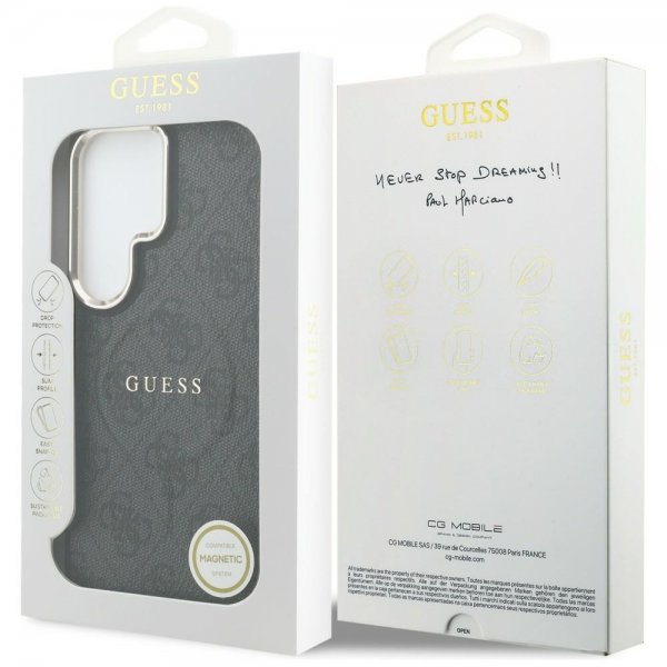 Guess Samsung Galaxy S26 Ultra Kuoret 4G Kohokuvioitu MagSafe Musta