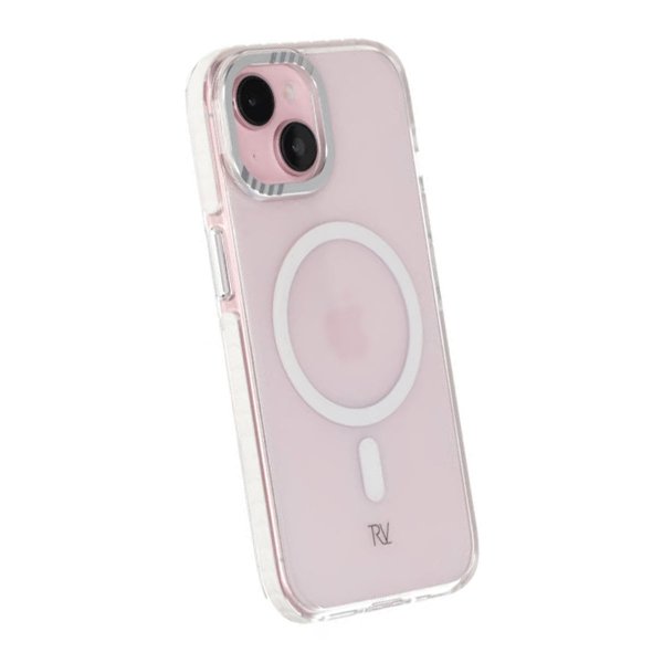Rvelon iPhone 15 -suojakuori vahvistetuilla kulmilla, valkoinen