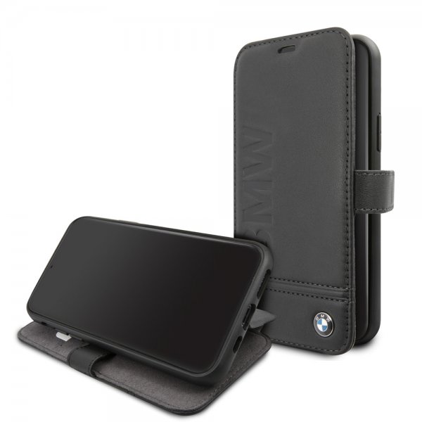 BMW iPhone 11 Pro -suojakuori logolla, musta